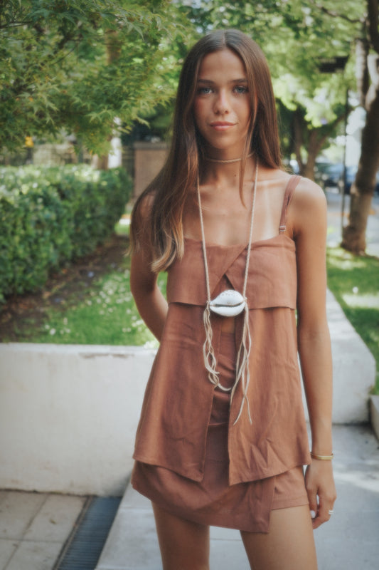 Conjunto Riviera Mocha (¡Último!  - L)